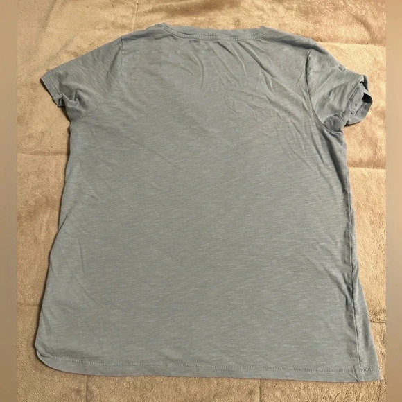 Madewell Basic V-Neck Tee Size Small Baby Blue - Picture 2 of 5